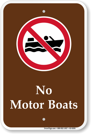 NO BOAT MOTOR