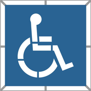 STENCIL HANDICAP SYMBOL 36" PL