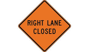RIGHT LANE CLOSED C30RT