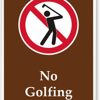 NO GOLFING