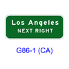 Supplemental Destination (NEXT RIGHT (LEFT)) G86-1(CA)