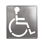 STENCIL HANDICAP 36" ALUMINUM