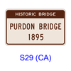 Historic Bridge - 2 Lines S29(CA)