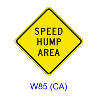 SPEED HUMP (BUMP) AREA W85(CA)