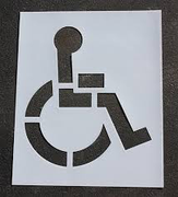 STENCIL HANDICAP 48" PLASTIC