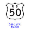 U.S. Route Marker G26-2(CA)