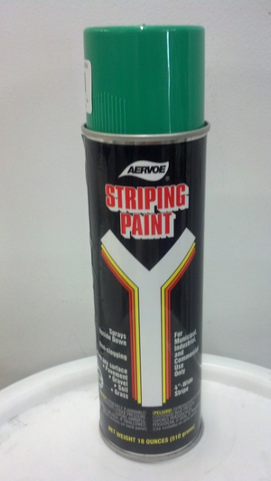 STRIPING PAINT SPRAY GREEN