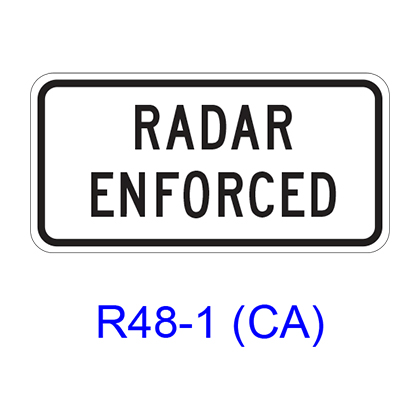 RADAR ENFORCED R48-1(CA)