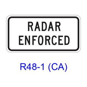 RADAR ENFORCED R48-1(CA)