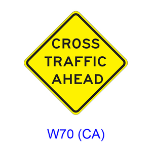 CROSS TRAFFIC AHEAD W70(CA)