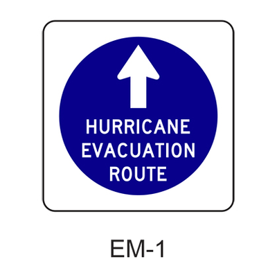 XXX EVACUATION ROUTE EM-1