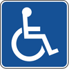 HANDICAP SYMBOL ONLY 12X18 EG