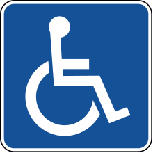 HANDICAP SYMBOL ONLY 12X18 EG