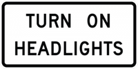 TURN ON HEADLIGHTS R16-8