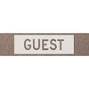 STENCIL PLASTIC 4" GUEST