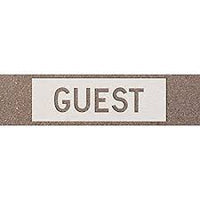 STENCIL PLASTIC 4" GUEST